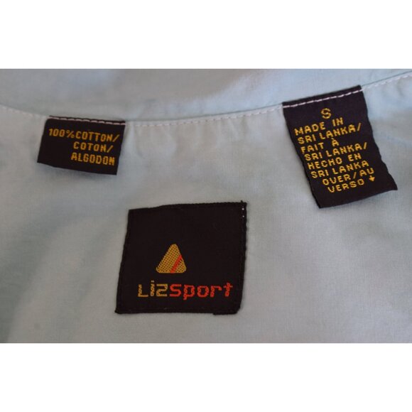 Vintage 90s Crop All Cotton‎ Tie Down Blouse size S - Picture 8 of 10